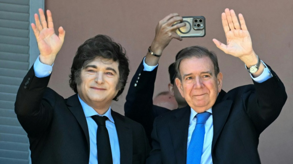 Opositor venezuelano Gonz&aacute;lez Urrutia se re&uacute;ne com Javier Milei em Buenos Aires