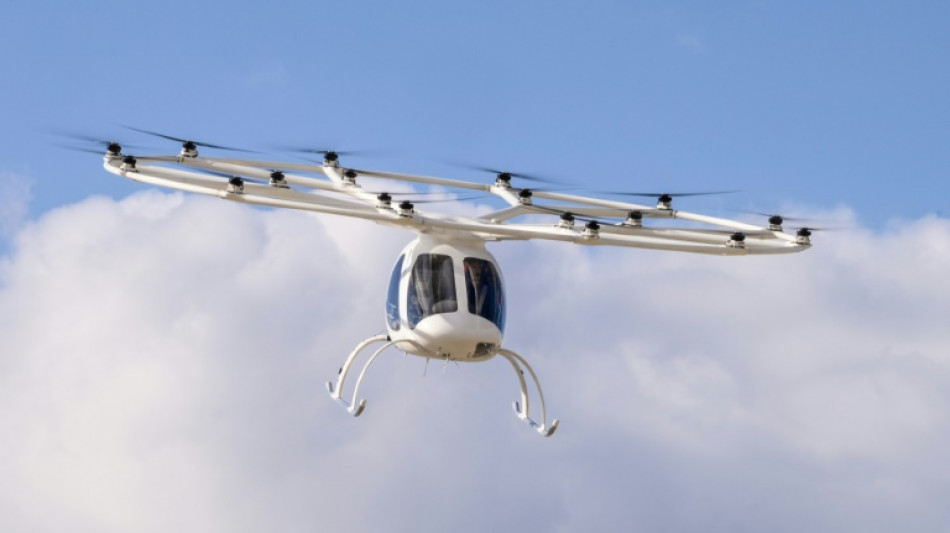 Volocopter flying taxi seeks to seduce Paris
