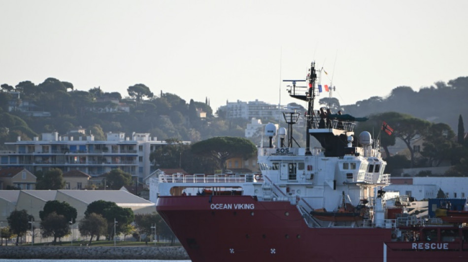 Rettungsschiff "Ocean Viking" legt im franz&ouml;sischen Toulon an