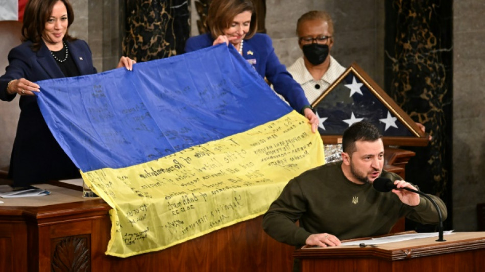 K&auml;mpferischer Selenskyj wirbt bei historischem Besuch in Washington um mehr Hilfe