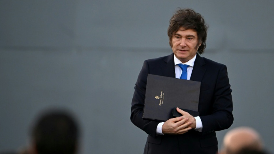 Disturbios y detenidos en una ciudad argentina durante un acto de campa&ntilde;a de Milei