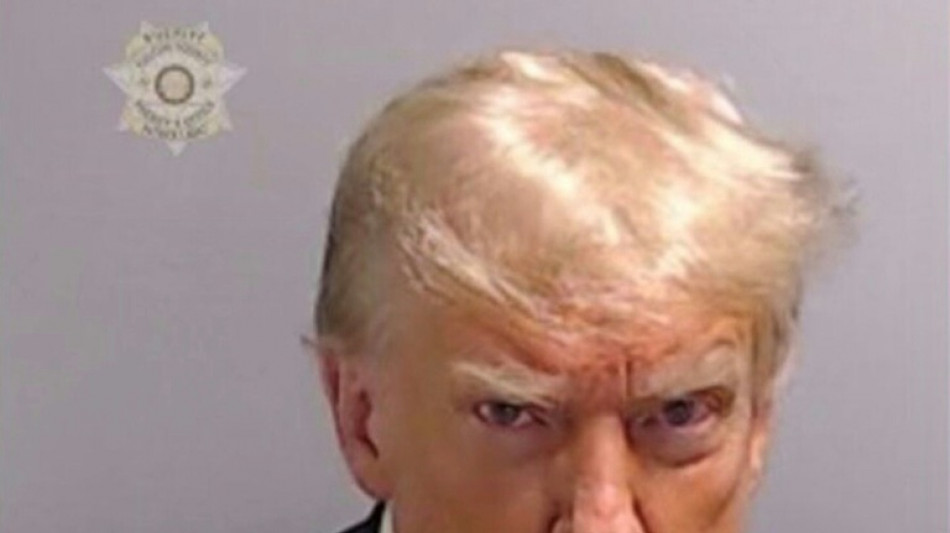 Donald Trump als erster fr&uuml;herer US-Pr&auml;sident auf Polizeifoto verewigt