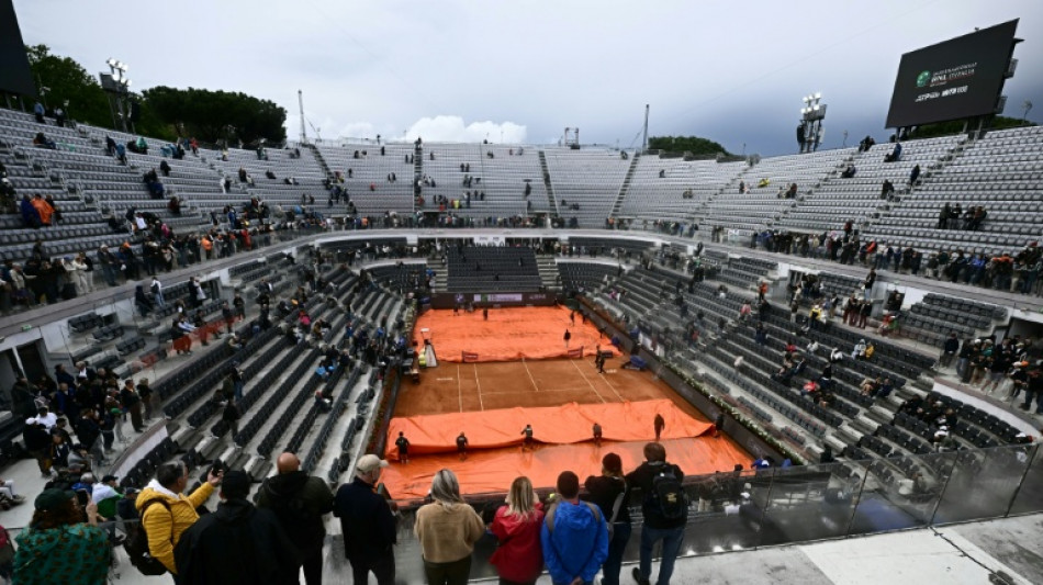 Interrompida pela chuva, semifinal do Masters 1000 de Roma entre Sinner e Medvedev &eacute; adiada
