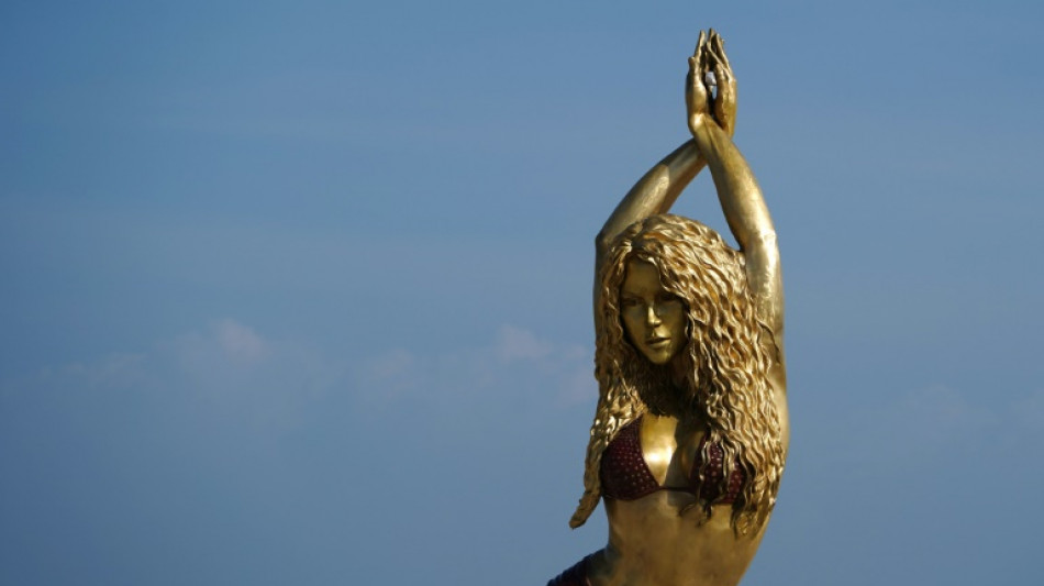Shakira immortalis&eacute;e par une statue dans sa ville natale en Colombie