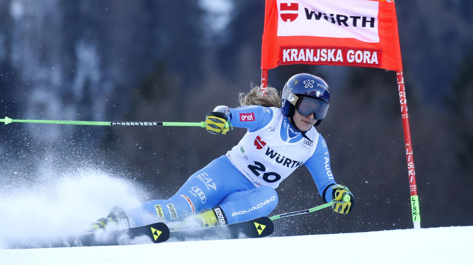 Sci: cdm; svizzera Rast in testa nello slalom di Kranjska, Della Mea settima