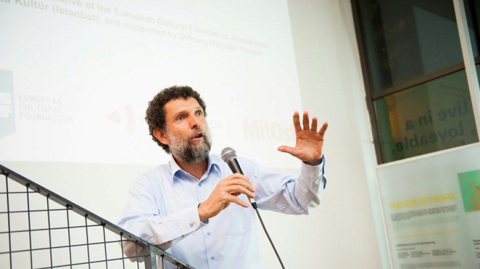 Ativista turco preso Osman Kavala recebe pr&ecirc;mio de direitos humanos Vaclav Havel