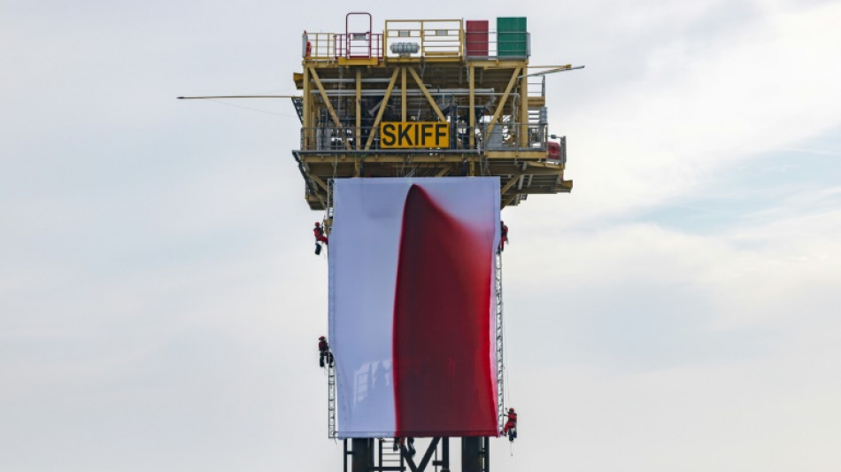 Greenpeace stages Anish Kapoor art protest on UK gas platform