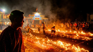 Burning effigy, bamboo crafts at once-a-decade Hong Kong festival
