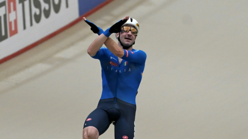 Italy's Viviani wins track world title in retirement bow