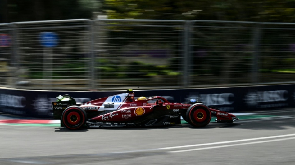 Hamilton tops practice in Ferrari 1-2 as McLaren struggle in Baku