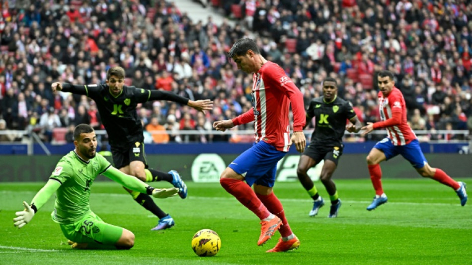 Espagne: l'Atl&eacute;tico Madrid rebondit contre Almeria et met la pression sur le Bar&ccedil;a