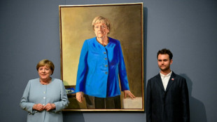 Merkel unveils official portrait for German chancellery