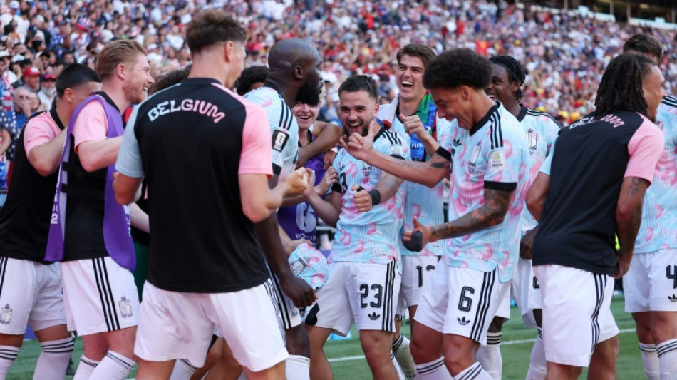 Victorious Belgian footballers troll Trump with YMCA dance