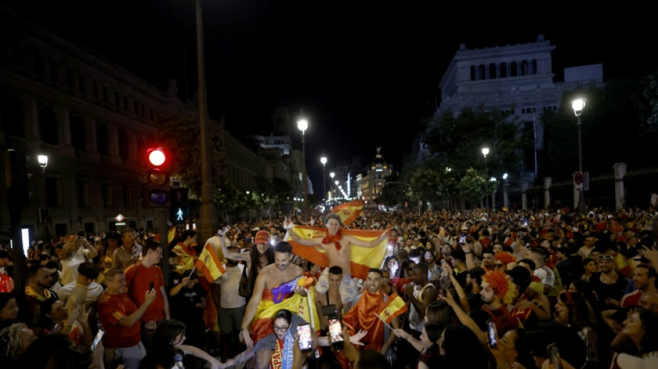 Ecstatic celebrations as Spaniards fete World Cup triumph