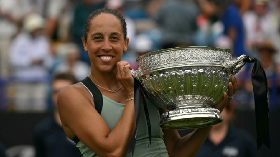 Keys beats Maria to clinch third Eastbourne title