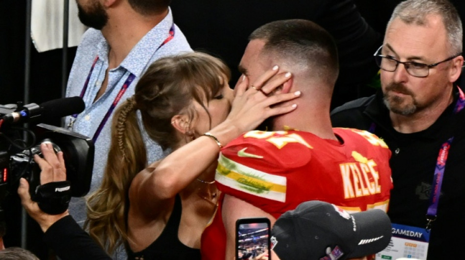 Global celebrities pay court at Swift, Kelce "royal wedding"