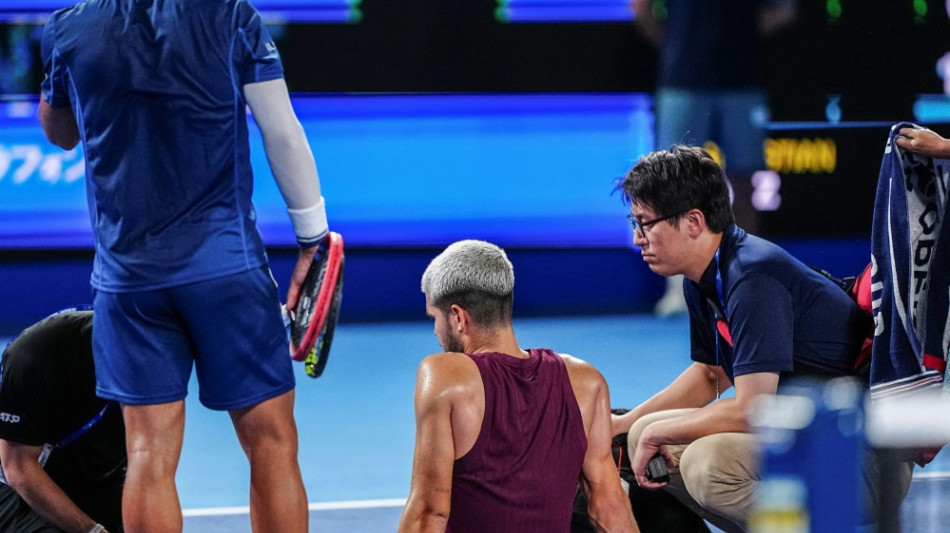 Nach gro&szlig;em Schreck: Alcaraz  in Tokio erfolgreich