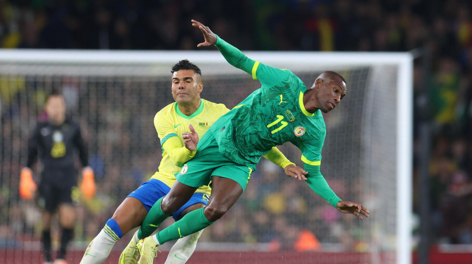 Calcio: il Brasile batte il Senegal 2-0 in amichevole a Londra