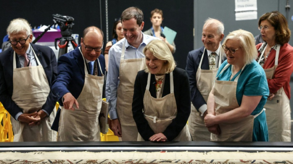 British Museum shows Bayeux Tapestry unfurled after 'titanic' efforts 