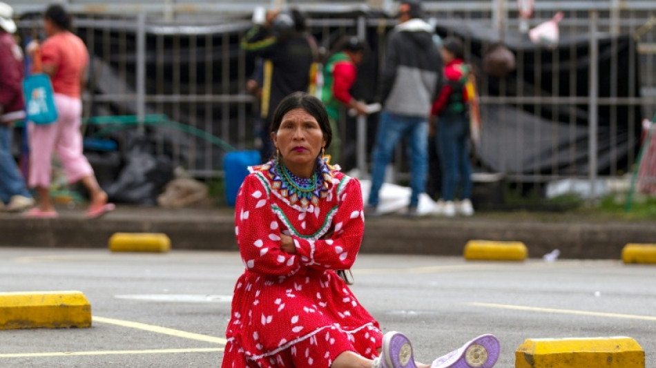 Des milliers d'indig&egrave;nes &agrave; Bogota pour protester contre leur sort dans leur territoire