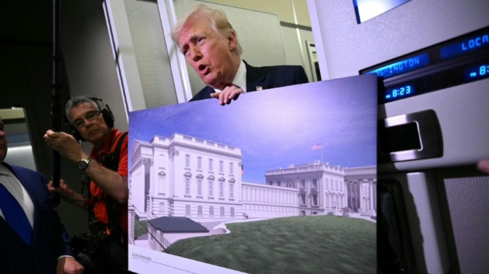 Ballroom, library, airport: Trump aims to leave his mark