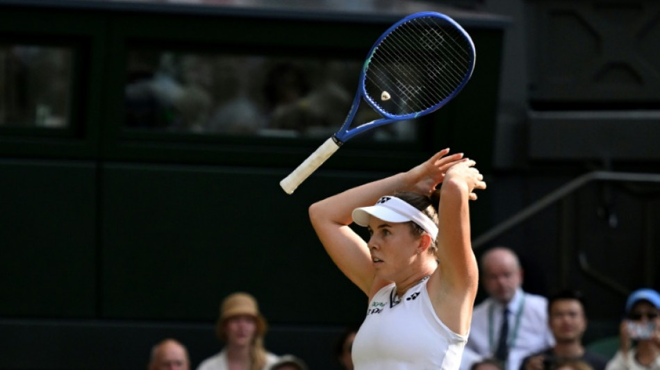 Wimbledon run came 'out of nowhere', says finalist Noskova