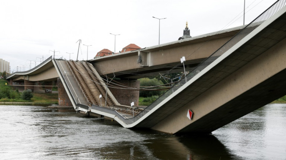 Allemagne: effondrement partiel d'un pont &agrave; Dresde, pas de victimes