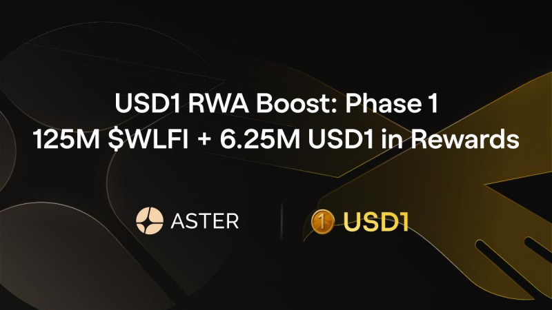 Aster and World Liberty Financial Launch USD1 RWA Boost: Phase 1, Offering 125M $WLFI + 6.25M USD1 in Rewards