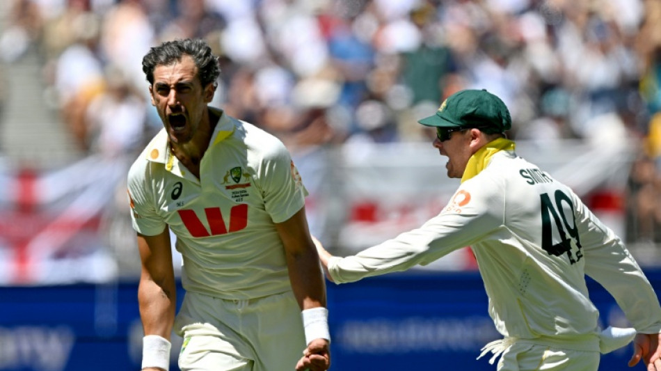 Starc on fire as England slump to 105-4 at lunch in Ashes opener
