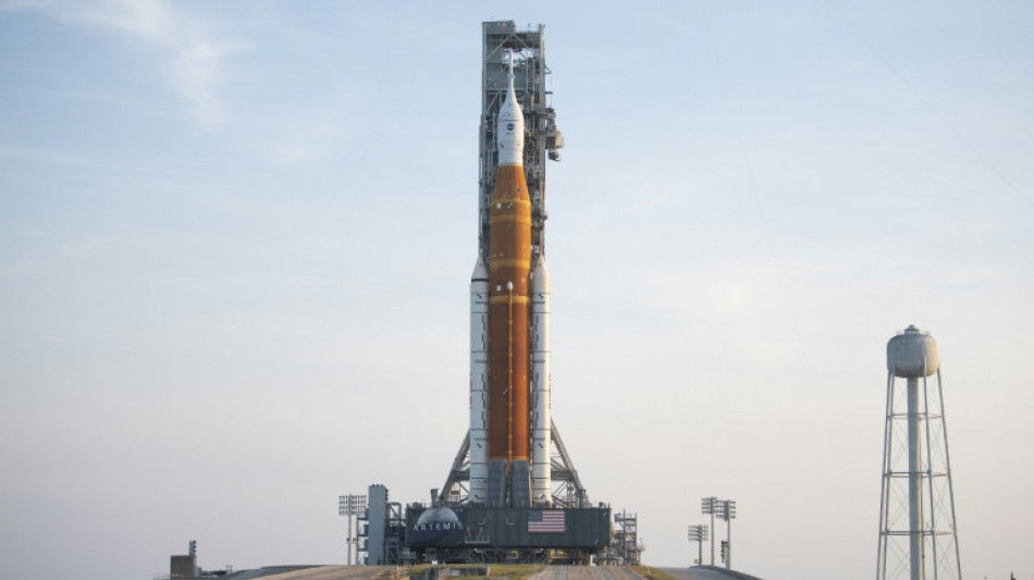 NASA's new rocket on launchpad for trip to Moon