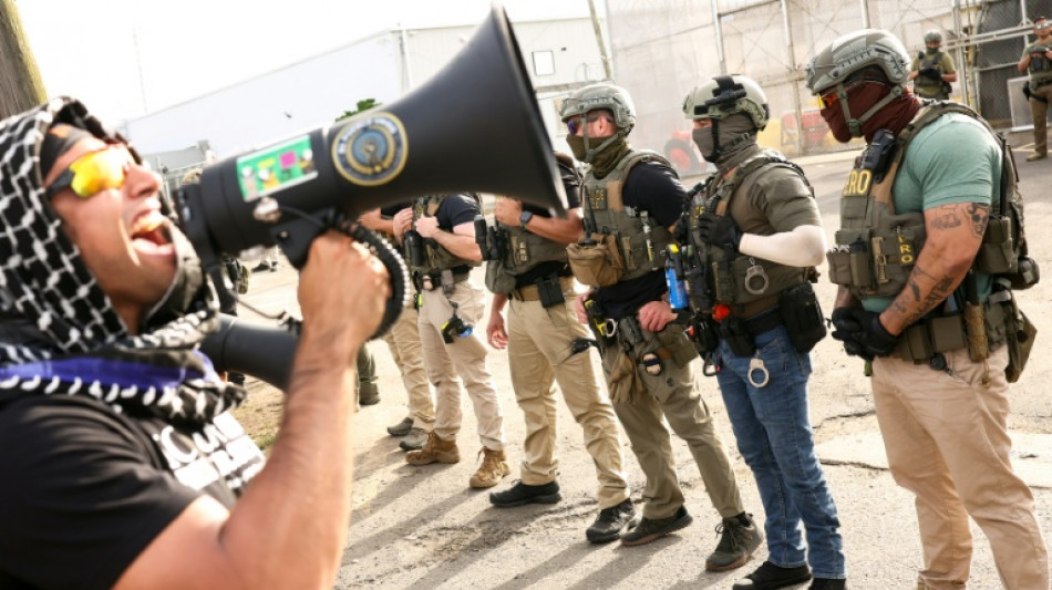 Unrest outside US immigration detention center, 9 arrested