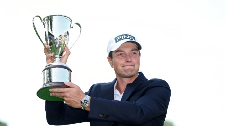 Hovland beats Scheffler in playoff for PGA Travelers title