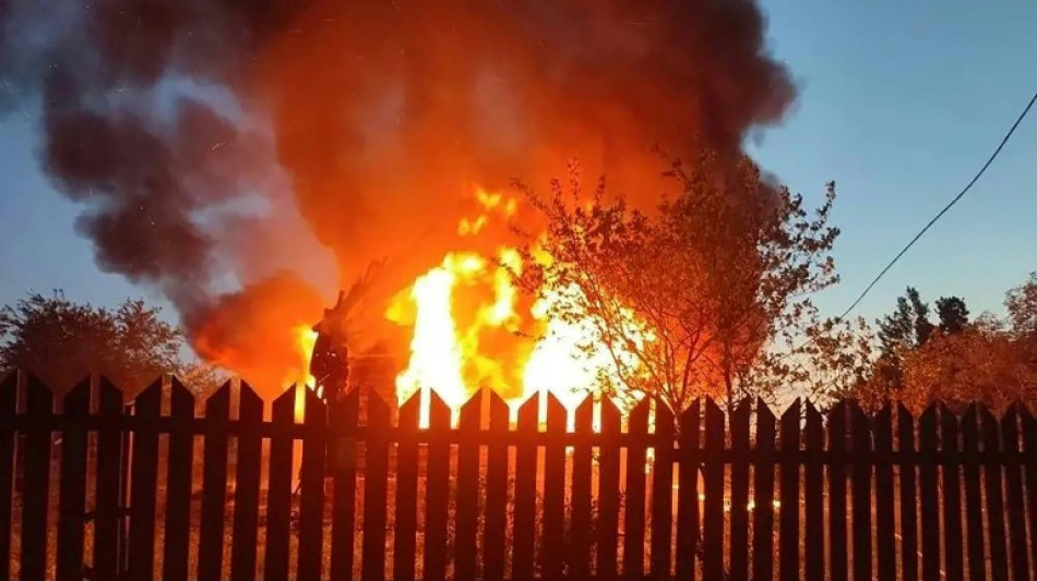 Mass Ukrainian drone barrage kills four in Russia