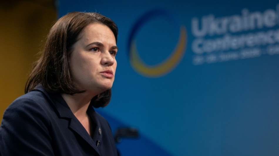 Loukachenko sera toujours une menace pour l'Ukraine, selon l'opposante b&eacute;larusse Tikhanovska&iuml;a